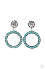 Load image into Gallery viewer, Playfully Prairie Blue Post Earrings
