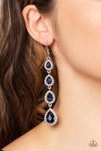 Load image into Gallery viewer, Confidently Classy Blue Earrings
