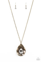 Load image into Gallery viewer, Surrealist Sparkle Brass Necklace
