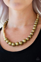Load image into Gallery viewer, Power To The People Brass Necklace

