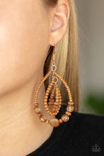 Load image into Gallery viewer, Prana Party Brown Earrings
