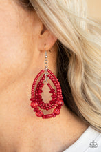 Load image into Gallery viewer, Prana Party Red Earrings
