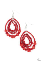 Load image into Gallery viewer, Prana Party Red Earrings
