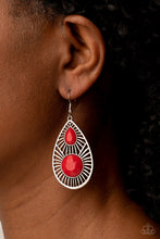 Load image into Gallery viewer, Prima Donna Diva Red Earrings
