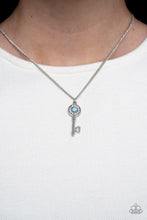 Load image into Gallery viewer, Prized Key Player Blue Necklace
