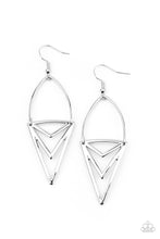 Load image into Gallery viewer, Proceed With Caution Silver Earrings
