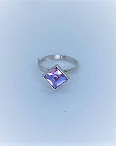 Purple Rhinestone Starlet Shimmer Ring