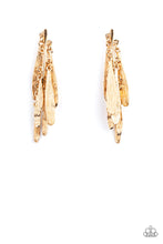 Load image into Gallery viewer, Pursuing The Plumes Gold Post Earrings
