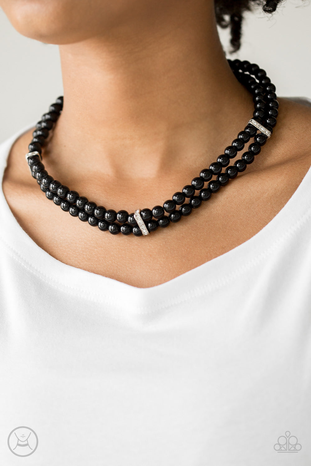 Put On Your Party Dress Black Necklace