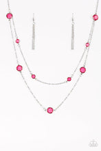 Load image into Gallery viewer, Raise Your Glass Pink Necklace
