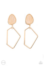 Load image into Gallery viewer, Retro Reverie Gold Clip-on Earrings
