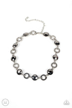 Load image into Gallery viewer, Rhinestone Rollout Silver Choker Necklace
