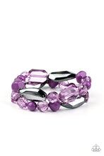 Load image into Gallery viewer, Rockin Rock Candy Purple Bracelet
