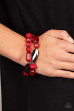 Load image into Gallery viewer, Rockin Rock Candy Red Bracelet
