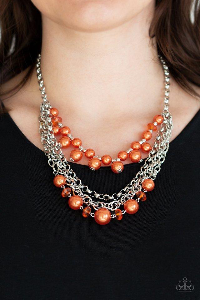 Rockin' Rockette Orange Necklace