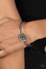 Load image into Gallery viewer, Rosy Repose Silver Bracelet
