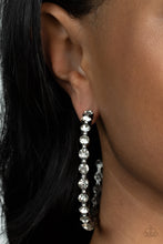 Load image into Gallery viewer, Royal Reveler Black Hoop Earrings
