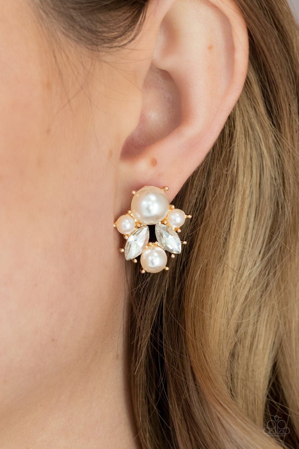 Royal Reverie Gold Post Earrings