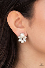 Load image into Gallery viewer, Royal Reverie White Post Earrings
