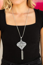 Load image into Gallery viewer, Rural Remedy Studded Ornate Detail Pendant Silver Necklace
