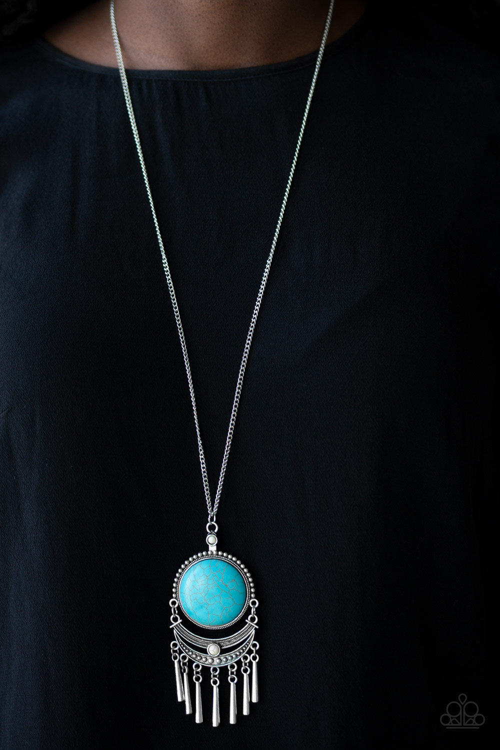 Rural Rustler Blue Turquoise Necklace
