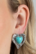 Load image into Gallery viewer, Rustic Romance Blue Turquoise Earrings
