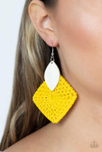 Load image into Gallery viewer, Sabbatical Weave Yellow Earrings
