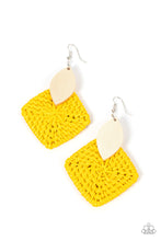Load image into Gallery viewer, Sabbatical Weave Yellow Earrings
