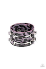 Load image into Gallery viewer, Safari Scene Purple Urban Wrap Bracelet
