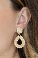 Load image into Gallery viewer, Discerning Droplets Gold Clip-On Earrings
