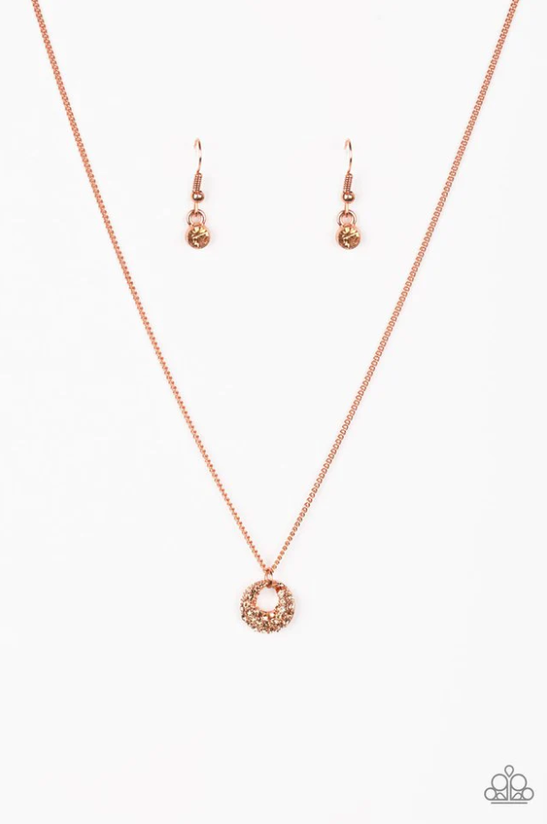 One Small Step for Glam Copper Necklace