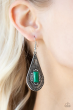 Load image into Gallery viewer, Deco Dreaming Green Earrings
