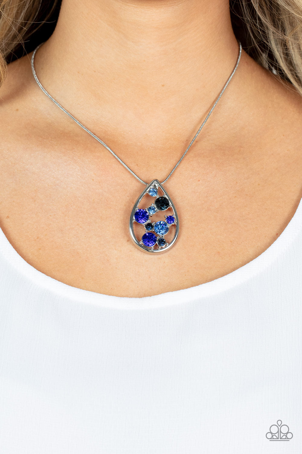 Seasonal Sophistication Blue Necklace