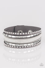 Load image into Gallery viewer, Seize The Sass Silver Urban Wrap Bracelet
