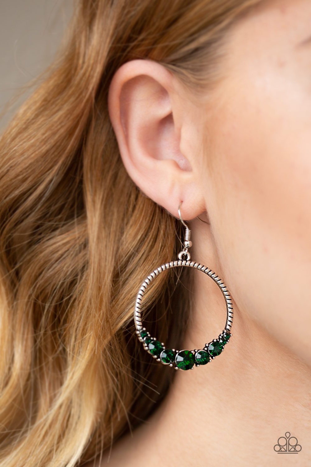 Self-Made Millionaire Green Earrings