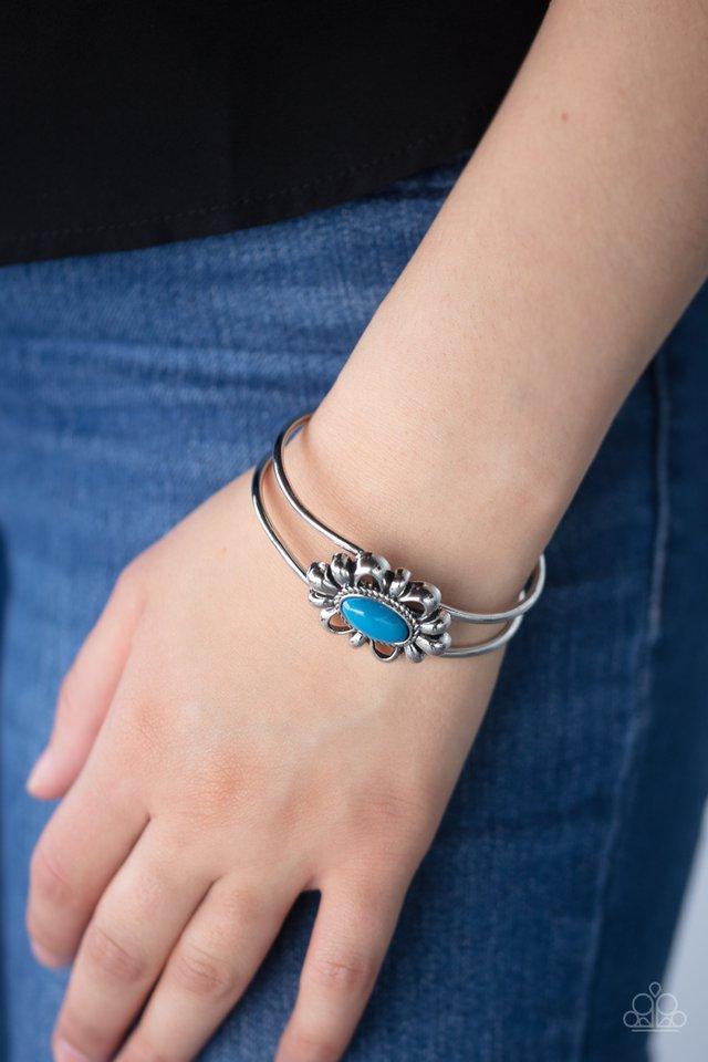 Serene Succulent Blue Bracelet