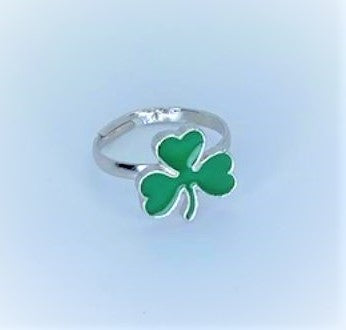 St. Patrick's Day Shamrock Starlet Shimmer Ring
