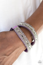 Load image into Gallery viewer, Shimmer and Sass Purple Urban Wrap Bracelet
