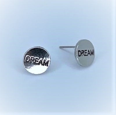 Inspirational Dream Silver Starlet Shimmer Earrings