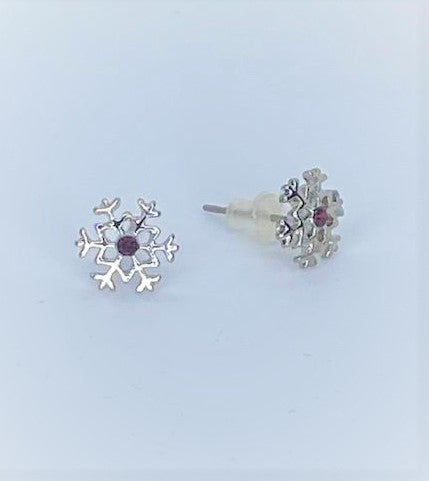 Snowflake Smoky Rhinestone Starlet Shimmer Earrings