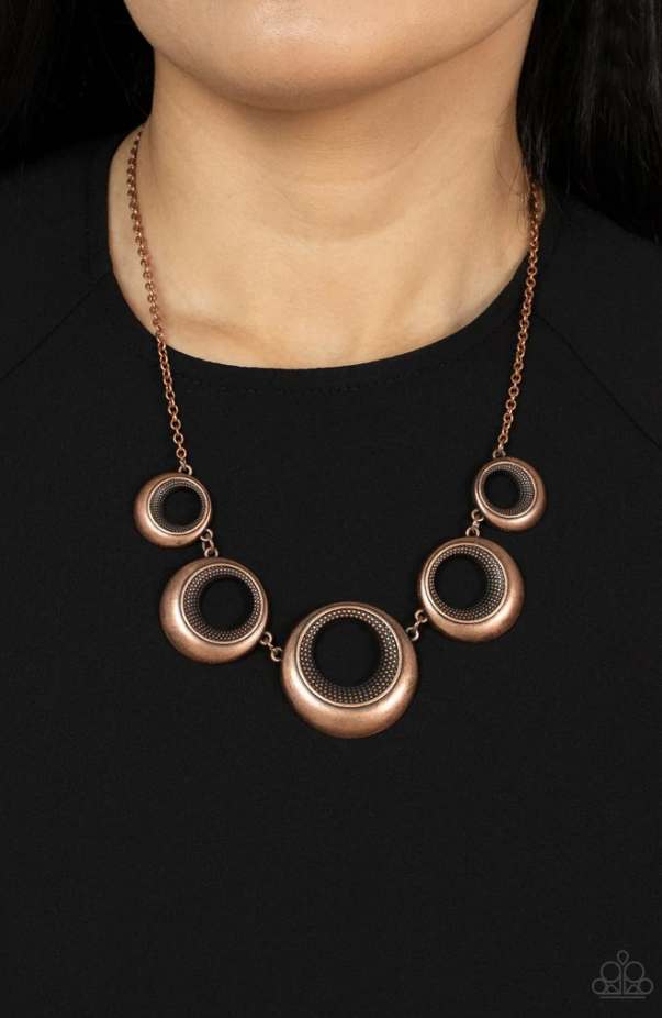Solar Cycle Copper Necklace