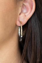 Load image into Gallery viewer, Somewhere Over the Ombre Brown Hoop Earrings
