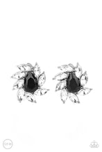 Load image into Gallery viewer, Sophisticated Swirl Black Clip-On Earrings
