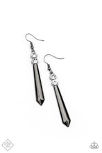 Load image into Gallery viewer, Sparkle Stream Black Earrings
