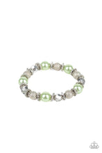 Load image into Gallery viewer, Sparkling Conversation Green Bracelet

