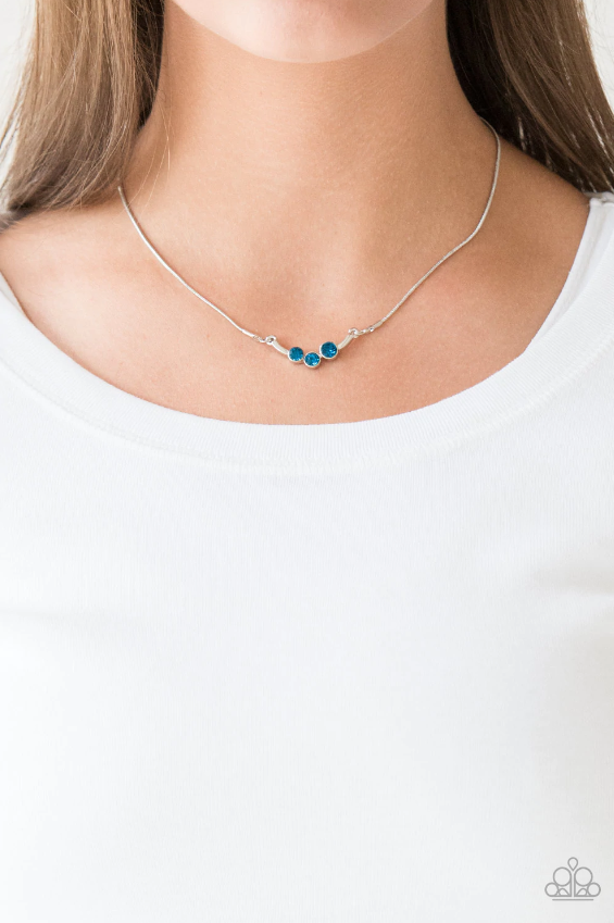Sparkling Stargazer Blue Necklace