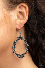 Load image into Gallery viewer, Sparkly Status Blue Earrings
