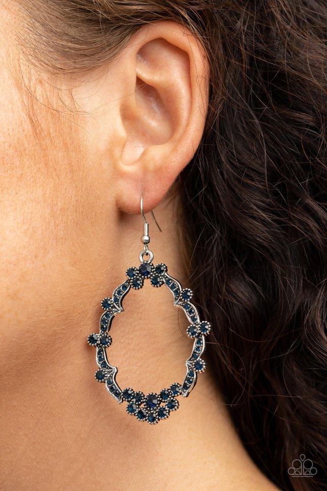 Sparkly Status Blue Earrings