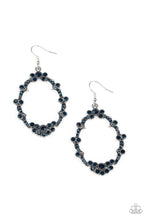 Load image into Gallery viewer, Sparkly Status Blue Earrings
