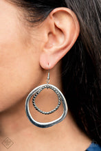 Load image into Gallery viewer, Spinning With Sass Silver Earrings
